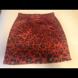 Giambattista Valli Leopard Print Mini Skirt